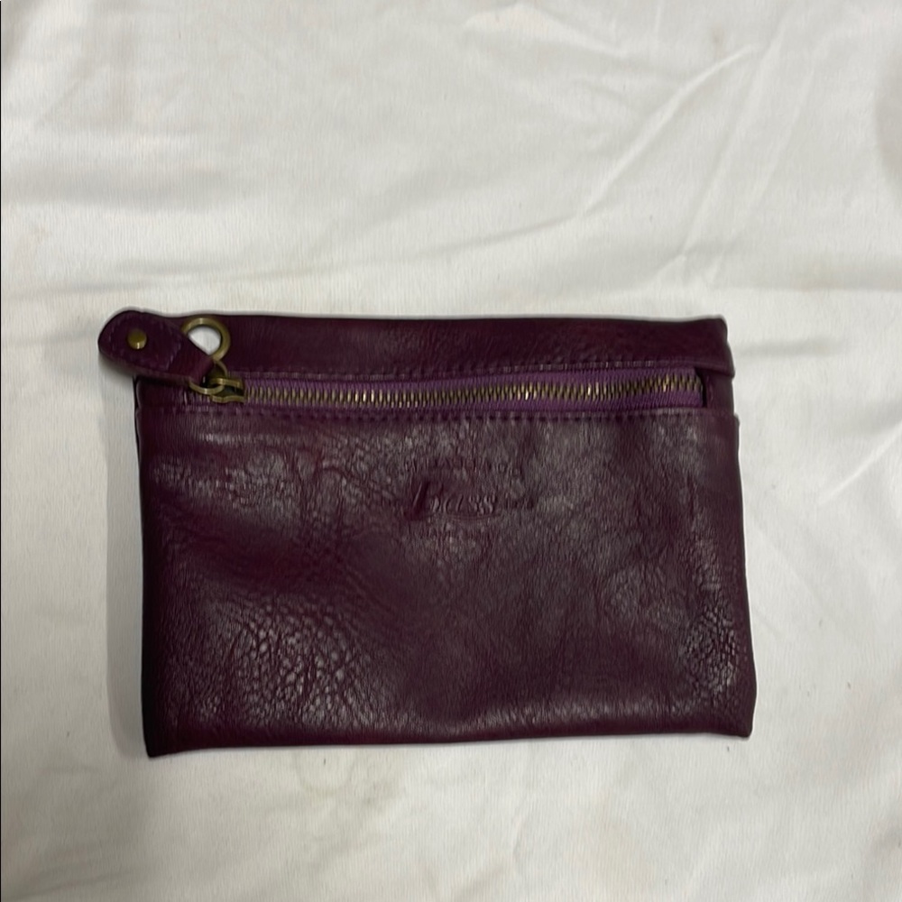 G.H. Bass‎ & Co. Purple Pouch with Textured Finish